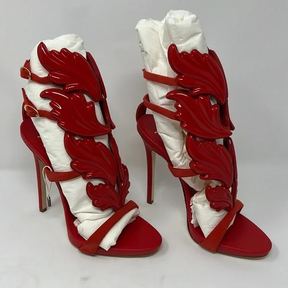 Escarpins Giuseppe Zanotti - Noir Et Blanc, Cuir Verni - Taille US 7.5 Femme - Neufs Dans Boîte